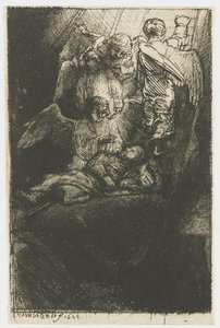 ヤコブのはしご 作： Rembrandt van Rijn