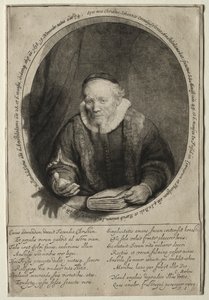ヤン・コルネリス・シルビウス、説教者 作： Rembrandt van Rijn