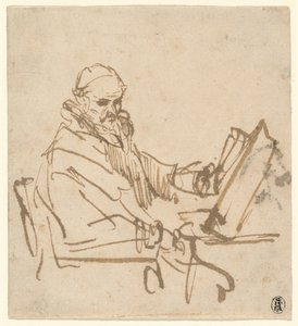 ヤン・コルネリス・シルビウス、説教者 作： Rembrandt van Rijn