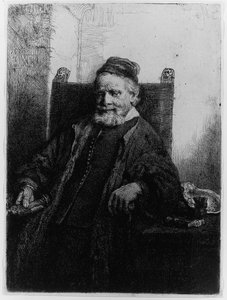Jan Lutma、ゴールドスミス、1656 作： Rembrandt van Rijn