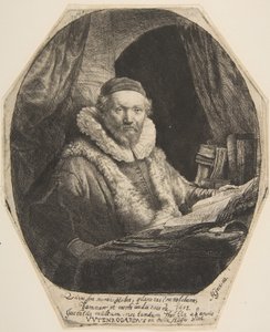 Jan Uytenbogaert。 作： Rembrandt van Rijn