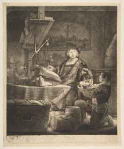 Jan Uytenbogaert The Gold Weigher、1639年。 作： Rembrandt van Rijn