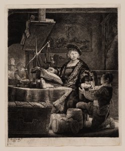 ヤン・ウイテンボガート「黄金秤」 作： Rembrandt van Rijn