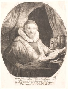 ヤン・ウイテンボガート、アルミニアン反抗派の説教者 作： Rembrandt van Rijn