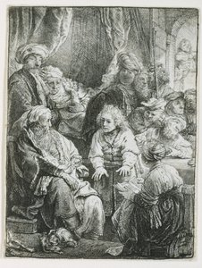 ジョセフが夢を語る、1638年 作： Rembrandt van Rijn