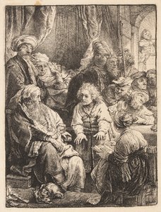 夢を語るヨセフ 作： Rembrandt van Rijn