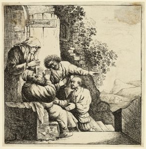 ヤコブに届けられたヨセフのコート 作： Rembrandt van Rijn