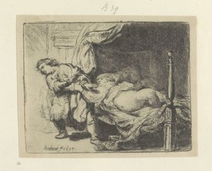 Jozef en de vrouw van Potifar 原画集85点（連載タイトル） 作： Rembrandt van Rijn