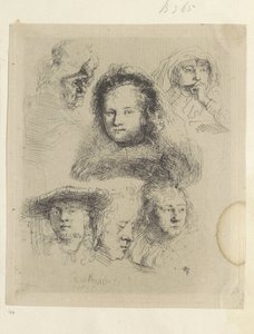 Kopstudies van Saskia en anderen 原画集85点（連載タイトル） 作： Rembrandt van Rijn