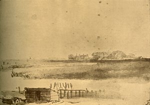 風景画、c1630-16160、1908。 作： Rembrandt van Rijn