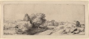 牛乳屋さんのある風景 作： Rembrandt van Rijn