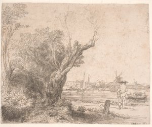 風景。 「再選」 作： Rembrandt van Rijn