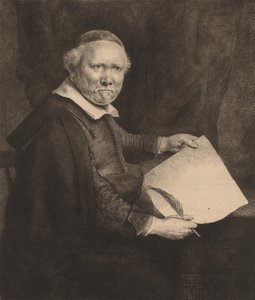 Lieven Willemsz van Coppenol: the Larger Plate, 1658. 作： Rembrandt van Rijn