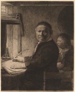 リーヴェン・ウィレムス・ヴァン・コッペノール：小さな皿 作： Rembrandt van Rijn