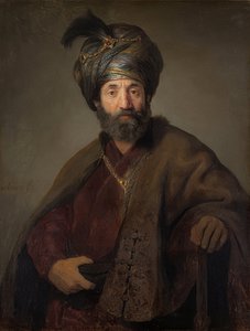 オリエンタルコスチュームの男。 1635年頃 作： Rembrandt van Rijn