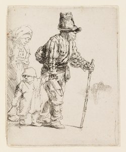 放浪の農民一家 作： Rembrandt van Rijn