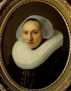 33歳、1633歳のアルバートカイパーの妻、コーネリアプロンクの肖像 作： Rembrandt van Rijn