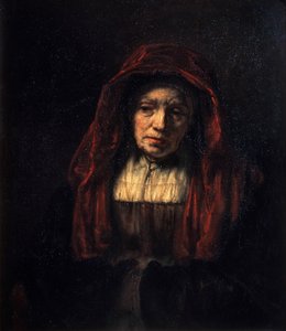 老婆の肖像、1654年。 作： Rembrandt van Rijn