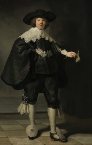 マルテンスルマンスの肖像。 1634 作： Rembrandt van Rijn