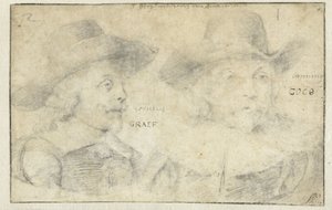 Cornelis de GraeffとFrans Banningh Cocqの肖像 作： Rembrandt van Rijn
