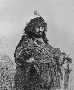 レンブラントとセイバー、1634年 作： Rembrandt van Rijn