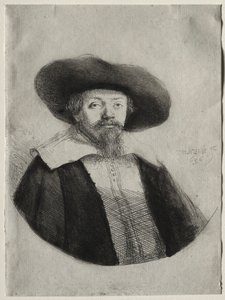 サミュエルマナセベンイスラエル、1636年。 作： Rembrandt van Rijn
