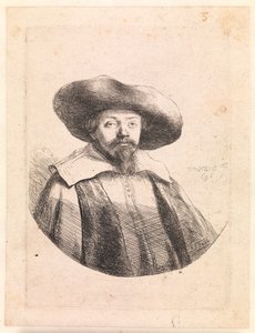 サミュエル・マナセ・ベン・イスラエル、ユダヤ人作家 作： Rembrandt van Rijn