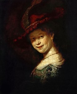 少女時代のウイレンブルグのサスキア、1633年。 作： Rembrandt van Rijn