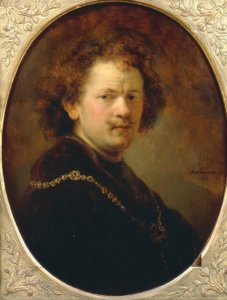 自画像 作： Rembrandt van Rijn