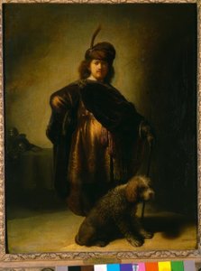 オリエンタル衣装の自画像 作： Rembrandt van Rijn