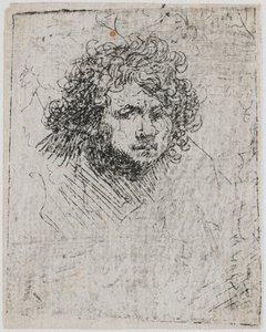 自画像、1626～1629年頃。 作： Rembrandt van Rijn