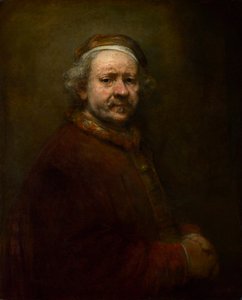 1669年、63歳の自画像 作： Rembrandt van Rijn