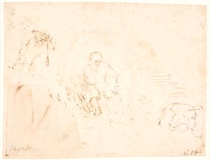 聖ジェローム 作： Rembrandt van Rijn
