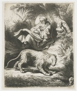 聖ヒエロニムスの朗読 作： Rembrandt van Rijn