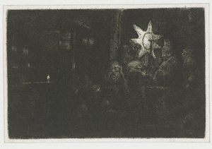キングスの星 キングスの星：夜の作品 作： Rembrandt van Rijn