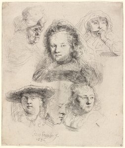 サスキア首長他研究 作： Rembrandt van Rijn