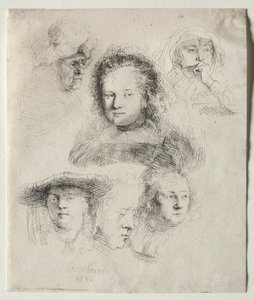 サスキア首長他研究 作： Rembrandt van Rijn