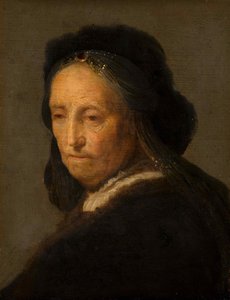 老婦人の研究、約1630-1634。 作： Rembrandt van Rijn