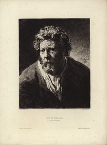 レンブラント・ハルメンスーン・ファン・レインによるテテ・デ・ヴィエラード。ジュールジャックマートによる彫刻、1877年 作： Rembrandt van Rijn