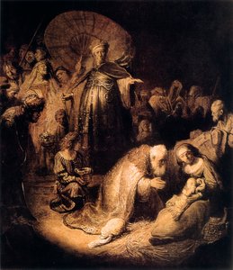 賢者の礼拝、1632 作： Rembrandt van Rijn