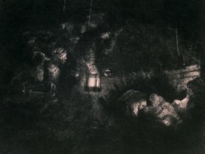 『羊飼いたちの礼拝』 作： Rembrandt van Rijn