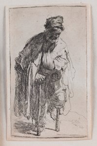 木の足の乞食 作： Rembrandt van Rijn
