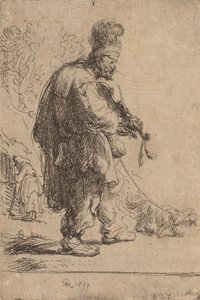 盲目のバイオリン奏者、1631年。 作： Rembrandt van Rijn