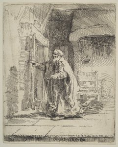 トビットの盲目、1651年。 作： Rembrandt van Rijn