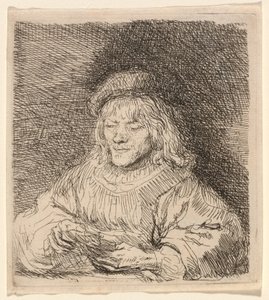 カードプレーヤー 作： Rembrandt van Rijn