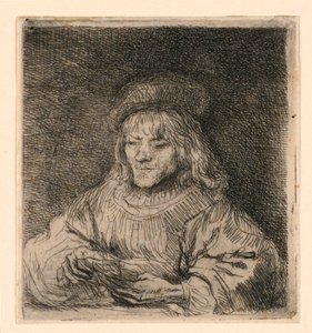 カードプレーヤー 作： Rembrandt van Rijn
