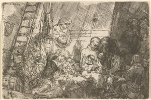 厩舎での割礼 作： Rembrandt van Rijn