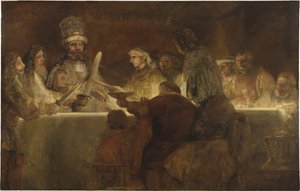 クラウディウスシビリス下のバタヴィア人の陰謀、1662年 作： Rembrandt van Rijn