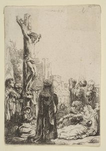 はりつけ：小皿、ca。 1635年。 作： Rembrandt van Rijn