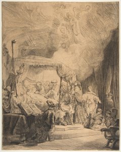 処女の死、1639年。 作： Rembrandt van Rijn